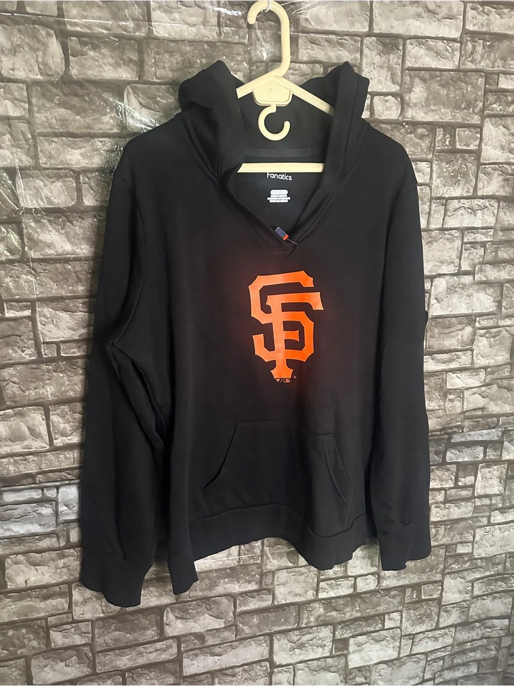 NWT Fanatics San Francisco Giants Black Pull Over Hooded Sweatshirt Womens 3X - Picture 1 of 9